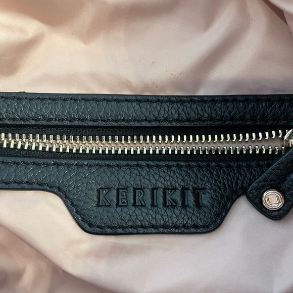 Kerikit Black Leather Diaper Backpack - Picture 3 of 7